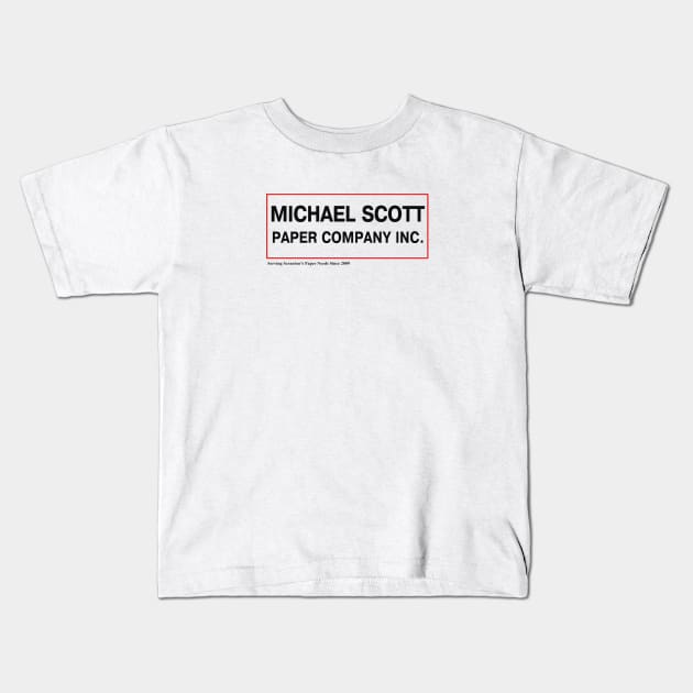 Michael Scott Paper Company Inc. Kids T-Shirt by tvshirts